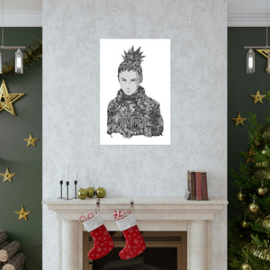 SHIKAMARU BLACK & WHITE POSTER SHIKAMARU BLACK & WHITE POSTER