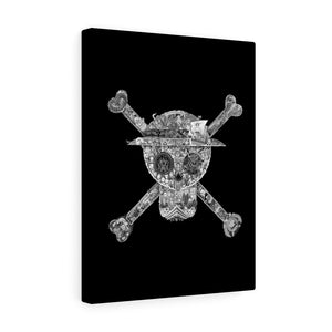 MUGIWARA JOLLY ROGER BLACK & WHITE CANVAS MUGIWARA JOLLY ROGER BLACK & WHITE CANVAS