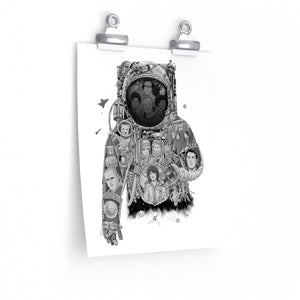 ASTRONAUT BLACK & WHITE POSTER ASTRONAUT BLACK & WHITE POSTER