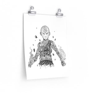 AANG BLACK & WHITE POSTER AANG BLACK & WHITE POSTER