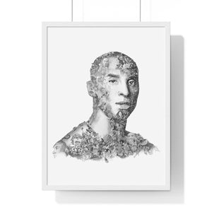 KOBE BRYANT BLACK & WHITE FRAMED POSTER KOBE BRYANT BLACK & WHITE FRAMED POSTER