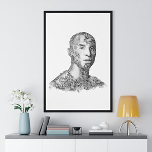 KOBE BRYANT BLACK & WHITE FRAMED POSTER KOBE BRYANT BLACK & WHITE FRAMED POSTER