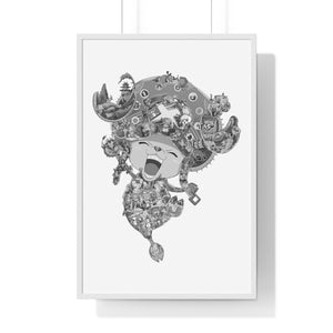 CHOPPER BLACK & WHITE FRAMED POSTER CHOPPER BLACK & WHITE FRAMED POSTER