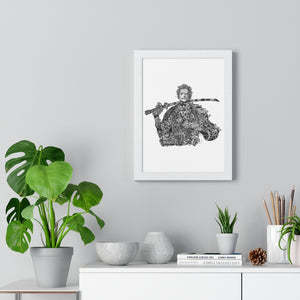 ZORO BLACK & WHITE FRAMED POSTER ZORO BLACK & WHITE FRAMED POSTER