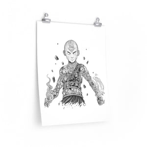 AANG BLACK & WHITE POSTER AANG BLACK & WHITE POSTER