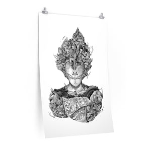 VEGETA BLACK & WHITE POSTER VEGETA BLACK & WHITE POSTER