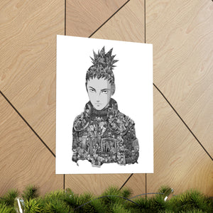 SHIKAMARU BLACK & WHITE POSTER SHIKAMARU BLACK & WHITE POSTER