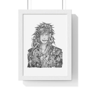 JIRAIYA BLACK & WHITE FRAMED POSTER JIRAIYA BLACK & WHITE FRAMED POSTER