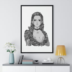 ROBIN BLACK & WHITE FRAMED POSTER ROBIN BLACK & WHITE FRAMED POSTER