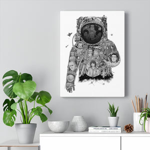 ASTRONAUT BLACK & WHITE CANVAS ASTRONAUT BLACK & WHITE CANVAS