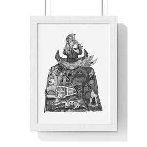 SANJI BLACK & WHITE FRAMED POSTER SANJI BLACK & WHITE FRAMED POSTER