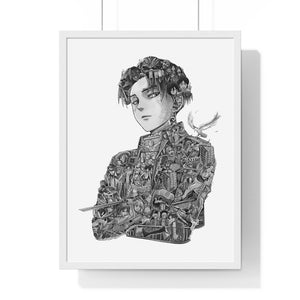 LEVI BLACK & WHITE FRAMED POSTER LEVI BLACK & WHITE FRAMED POSTER