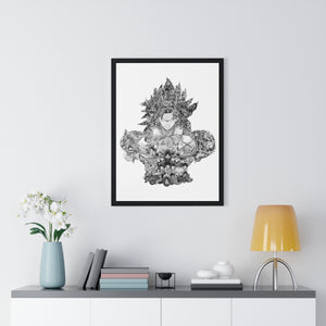 BROLY BLACK & WHITE FRAMED POSTER BROLY BLACK & WHITE FRAMED POSTER