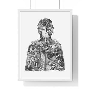 SASUKE BLACK & WHITE FRAMED POSTER SASUKE BLACK & WHITE FRAMED POSTER