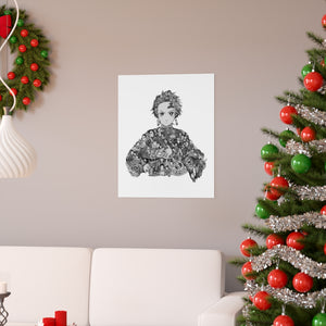 TANJIRO BLACK & WHITE POSTER TANJIRO BLACK & WHITE POSTER