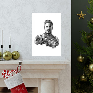 IRON MAN BLACK & WHITE POSTER IRON MAN BLACK & WHITE POSTER