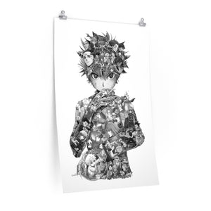 KILLUA BLACK & WHITE POSTER KILLUA BLACK & WHITE POSTER