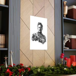 IRON MAN BLACK & WHITE POSTER IRON MAN BLACK & WHITE POSTER