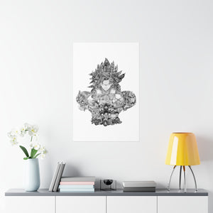 BROLY BLACK & WHITE POSTER BROLY BLACK & WHITE POSTER