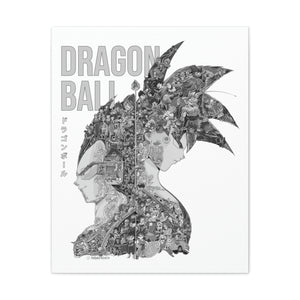 GOKU VEGETA BLACK & WHITE CANVAS GOKU VEGETA BLACK & WHITE CANVAS