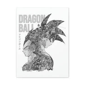 GOKU VEGETA BLACK & WHITE CANVAS GOKU VEGETA BLACK & WHITE CANVAS