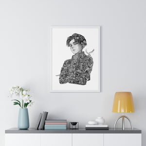 LEVI BLACK & WHITE FRAMED POSTER LEVI BLACK & WHITE FRAMED POSTER