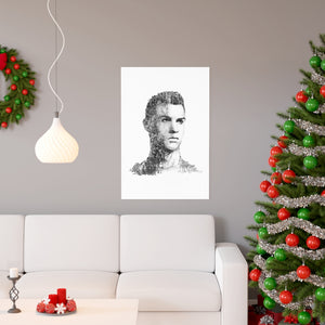 RONALDO BLACK & WHITE POSTER RONALDO BLACK & WHITE POSTER