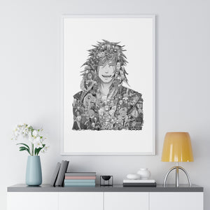 JIRAIYA BLACK & WHITE FRAMED POSTER JIRAIYA BLACK & WHITE FRAMED POSTER