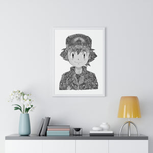 ASH BLACK & WHITE FRAMED POSTER ASH BLACK & WHITE FRAMED POSTER