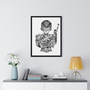 FRIEZA BLACK & WHITE FRAMED POSTER FRIEZA BLACK & WHITE FRAMED POSTER
