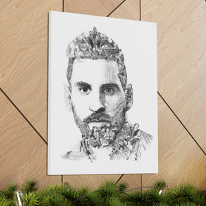 MESSI BLACK & WHITE CANVAS MESSI BLACK & WHITE CANVAS