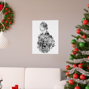 SAITAMA BLACK & WHITE POSTER SAITAMA BLACK & WHITE POSTER