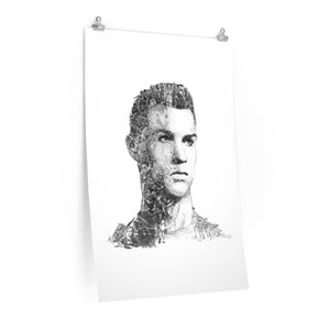 RONALDO BLACK & WHITE POSTER RONALDO BLACK & WHITE POSTER
