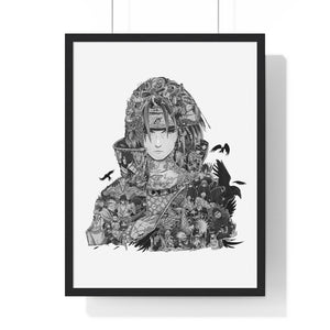 ITACHI BLACK & WHITE FRAMED POSTER ITACHI BLACK & WHITE FRAMED POSTER