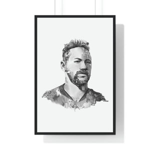 NEYMAR BLACK & WHITE FRAMED POSTER NEYMAR BLACK & WHITE FRAMED POSTER
