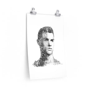 RONALDO BLACK & WHITE POSTER RONALDO BLACK & WHITE POSTER