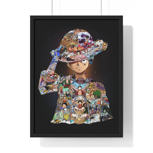 LUFFY COLOR FRAMED POSTER LUFFY COLOR FRAMED POSTER