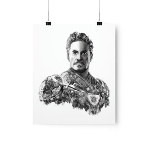 IRON MAN BLACK & WHITE POSTER IRON MAN BLACK & WHITE POSTER