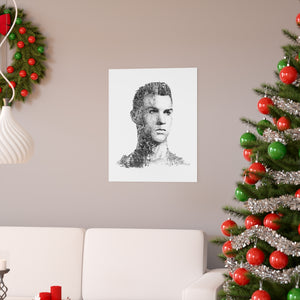 RONALDO BLACK & WHITE POSTER RONALDO BLACK & WHITE POSTER