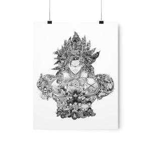 BROLY BLACK & WHITE POSTER BROLY BLACK & WHITE POSTER