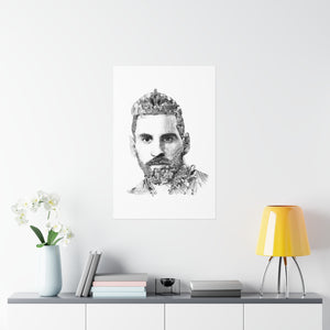 MESSI BLACK & WHITE POSTER MESSI BLACK & WHITE POSTER