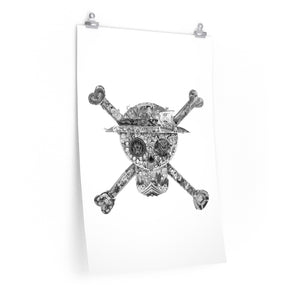 MUGIWARA JOLLY ROGER BLACK & WHITE POSTER (WHITE BG) MUGIWARA JOLLY ROGER BLACK & WHITE POSTER (WHITE BG)