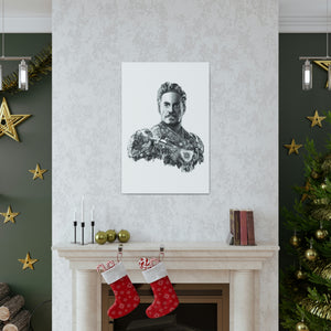 IRON MAN BLACK & WHITE CANVAS IRON MAN BLACK & WHITE CANVAS