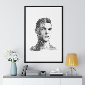 RONALDO BLACK & WHITE FRAMED POSTER RONALDO BLACK & WHITE FRAMED POSTER