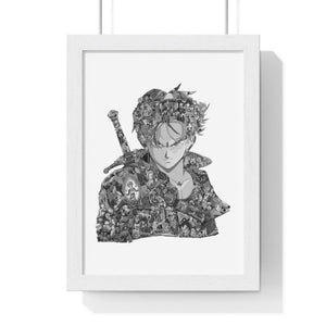 TRUNKS BLACK & WHITE FRAMED POSTER TRUNKS BLACK & WHITE FRAMED POSTER