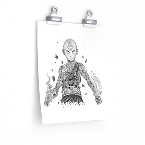 AANG BLACK & WHITE POSTER AANG BLACK & WHITE POSTER
