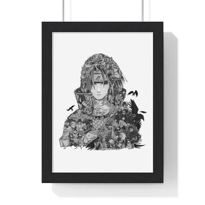 ITACHI BLACK & WHITE FRAMED POSTER ITACHI BLACK & WHITE FRAMED POSTER