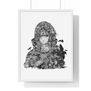 ITACHI BLACK & WHITE FRAMED POSTER ITACHI BLACK & WHITE FRAMED POSTER