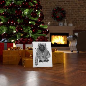 ASTRONAUT BLACK & WHITE CANVAS ASTRONAUT BLACK & WHITE CANVAS