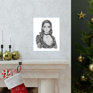 ROBIN BLACK & WHITE POSTER ROBIN BLACK & WHITE POSTER